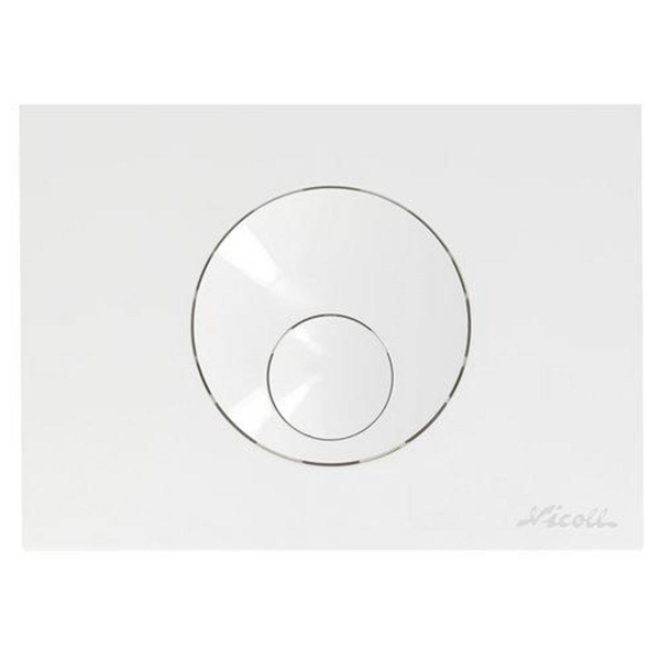 389-PLAQUE 2V 146X205 B.RONDS BLANCHE