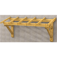 Marquise de porte ou fenêtre en épicéa - vendue en kit - 80 CM x 3,20 M