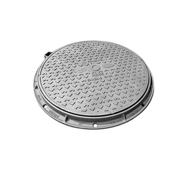 Regard de visite de trottoir à cadre rond B125 RH65 NF