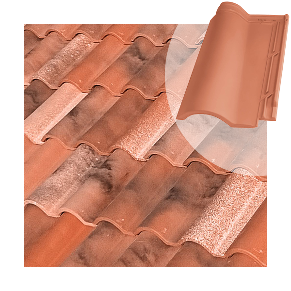 Tuile en terre cuite TB-12 Tejas Borja à double emboîtement - coloris Nature Castilla - 439 MM x 260 MM