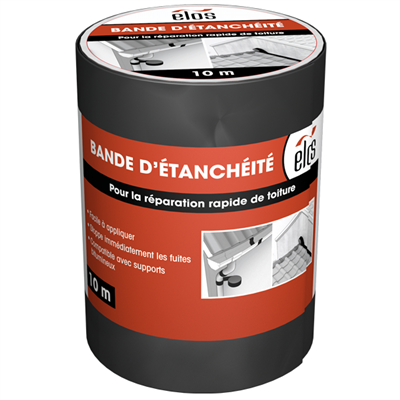 Bande d'étanchéité à l'eau autocollante bitumineuse Elos - 20 CM x 10 M - Gris