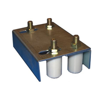 Guide supérieur extensible double avec 4 olives nylon pour tube de 40 à 60 mm