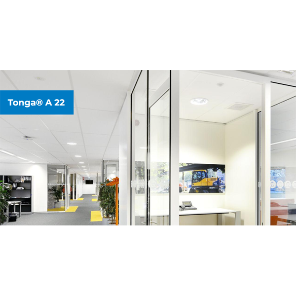 Dalle de faux plafond - Tonga 22 mm - Bords A (droits) - Blanc - 600 MM x 600,0 MM