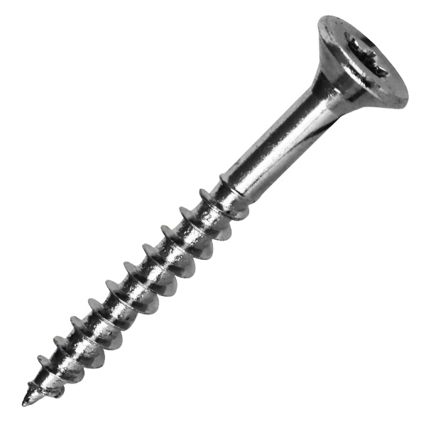 Vis bois et agglo en acier zingué tête fraisée empreinte Torx - 4,0 MM x 35,0 MM/21,0 MM - Boîte de 500