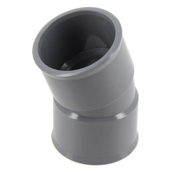 Coude femelle/femelle Nicoll pour évacuation des eaux usées - Diamètre 32 mm - Degré angle 20° - PVC - Gris