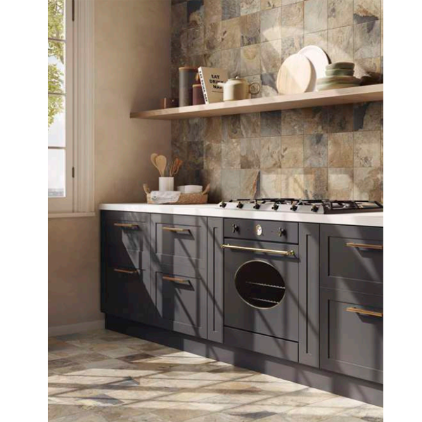 Carrelage extérieur en grès cérame effet pierre Flagstone - 20,0 CM x 20,0 CM - ép. 8,20 MM - Autumn