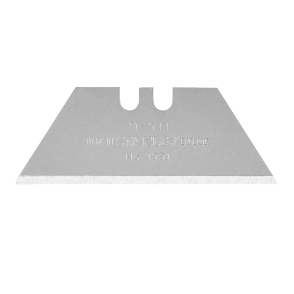 Lame trapézoïdale réversible 1991 pour couteaux Stanley - Longueur 50 mm - Lot de 10