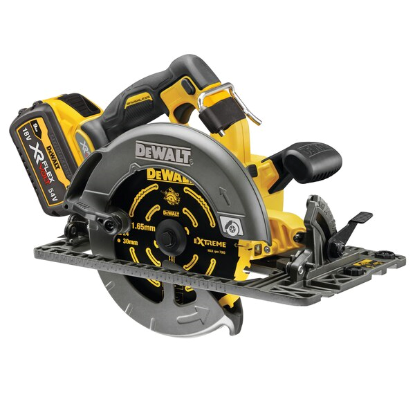 Scie circulaire Dewalt XR Flexvolt 54V Ø190mm - en coffret avec 2 batteries 9Ah et chargeur