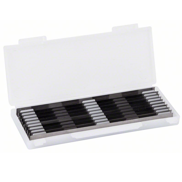 Fer réversible pour rabot Bosch carbure tranchant droit 82,4 x 5,5 x 1,1 mm lot de 10