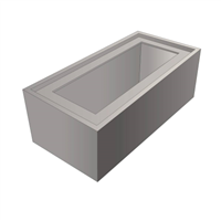 Elément droit PLUVIOSAFE Rectangulaire 860x420 H300