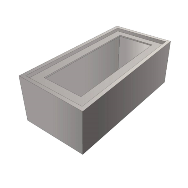 Elément droit PLUVIOSAFE Rectangulaire 860x420 H300