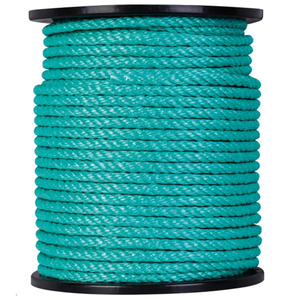 Cordage polypropylène vert sur bobine - diamètre 10 mm - longueur 100 m CORDERIES TOURNONAISES 32/0161