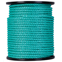 Cordage polypropylène vert sur bobine - diamètre 10 mm - longueur 100 m