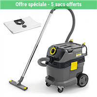 Aspirateur Karcher eau et poussière NT30/1 Tact L + lot de 5 sacs filtre de 30 L