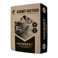 Chaux hydraulique grise Hourdex pour maçonnerie enduit et scellement de tuiles - sac de 25 kg