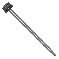 Vis bac acier Gris graphite RAL7022 - Zacrovis Bois TH12 - 6,5 MM x 100,0 MM - Boîte de 100