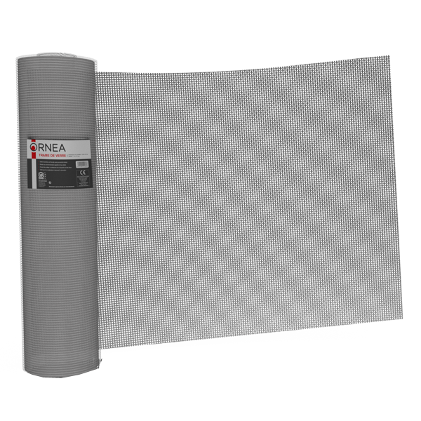 Treillis fibre de verre pour enduit de façade Ornea - maille 10 x 10 mm - Rouleau de 0,50 M x 50,00 M