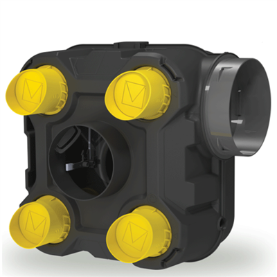 Ensemble VMC simple flux autoréglable styl'air QAI Autogyre avec détection d'humidité