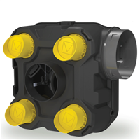 Ensemble VMC simple flux autoréglable styl'air QAI Autogyre avec détection d'humidité