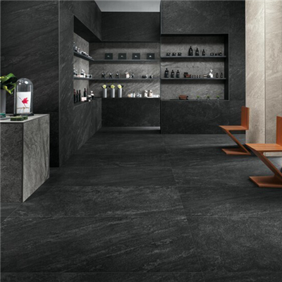 Carrelage extérieur grès cérame rectifié forte épaisseur effet pierre - Brave - 60,0 cm x 60,0 cm - ép. 20,00 mm - Coke