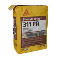 Mortier de réparation fin à prise rapide - Sika MonoTop 311FR - Gris - Sac de 25 KG
