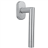 Poignée de fenêtre à béquille Vachette Linox 493 en inox sur bloc platine carré 7 mm