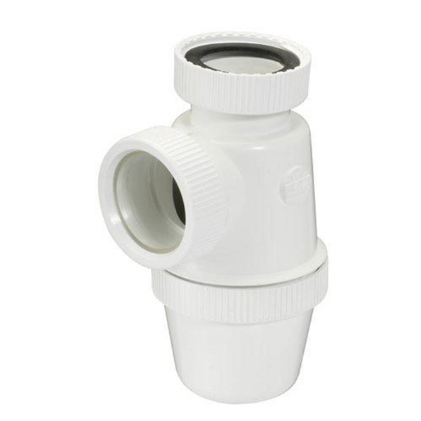 SIPHON LAVABO A ECROUS VERTI.D.40 PVC-C BLANC