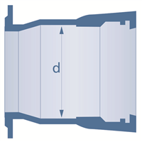 BRIDE A EMBOITEMENT AUTOMATIQUE NU DN 100