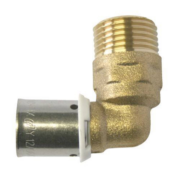 Coude male à sertir - Male coudé 15/21 - PER Ø20