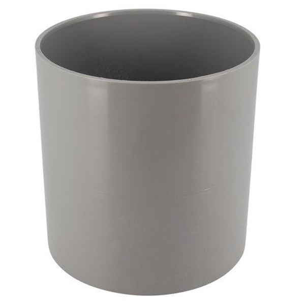 Manchon PVC à coller Femelle/Femelle - diamètre 160 mm - Gris clair