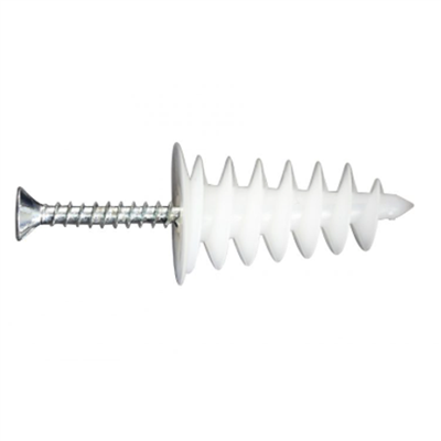 Cheville pour isolant et hourdis en polystyrène avec vis - Isoram - 4.5 x 35 mm - Boîte de 40
