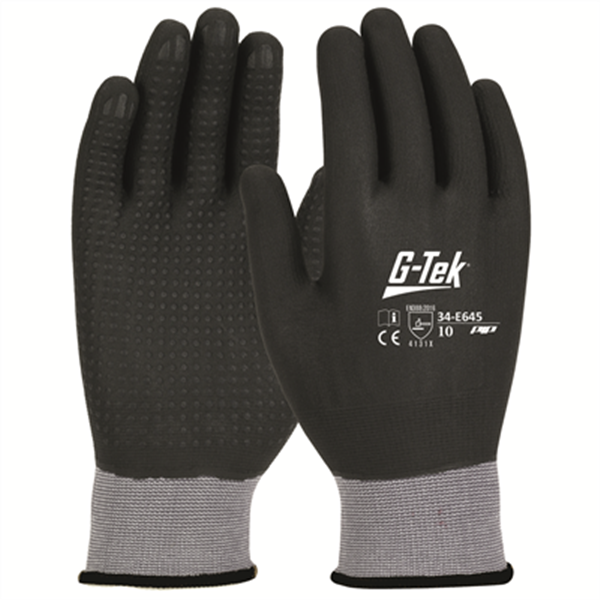 Gant Grip anti-abrasion Obra avec enduction nitrile et picots taille 9