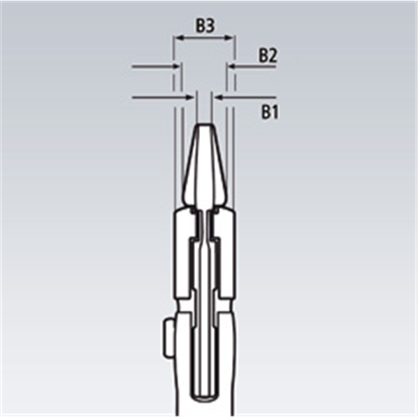 Pince clé gainée Knipex longueur 300 mm Diamètre maxi 60 mm
