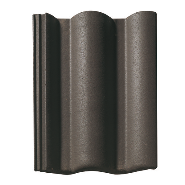 Tuile béton grand moule à fort galbe - Plein Ciel - Brun - 42 x 33.2 cm