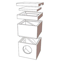 REHAUSSE POUR REGARD BETON BATIEMENT 50X50 EXT H35