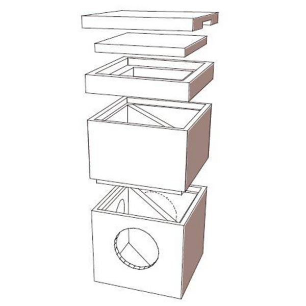 REHAUSSE POUR REGARD BETON BATIEMENT 50X50 EXT H35