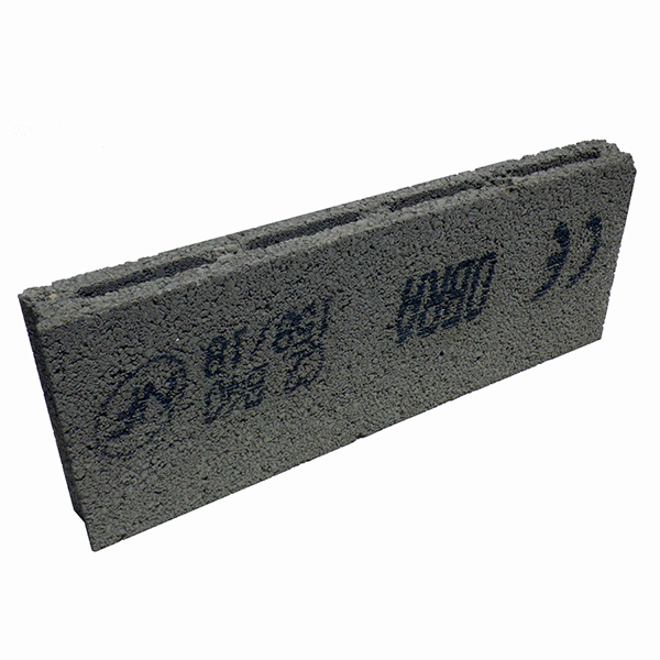 Planelle bloc béton - B40 Obra - 500x50x250 mm - 2 parois 4 trous