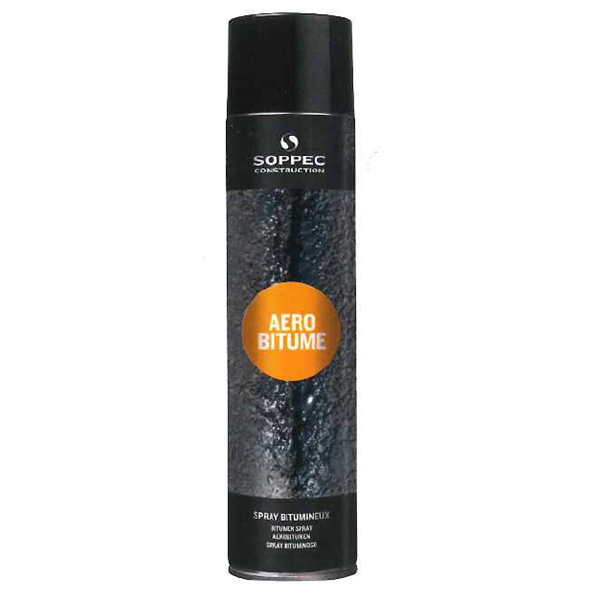 Spray bitumineux Aérobitume noir 600 ml Soppec 143003 4260284410674