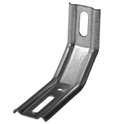 Équerre de fixation nervurée CQFD - 3 pans 70x55x30 mm épaisseur 1,5 mm - acier zingué