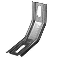 Équerre de fixation nervurée CQFD - 3 pans 70x55x30 mm épaisseur 1,5 mm - acier zingué