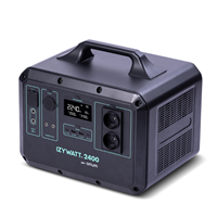 Station électrique portable IZYWATT 2400,0 W Orium - 3 modes de charge - 9 prises de sortie