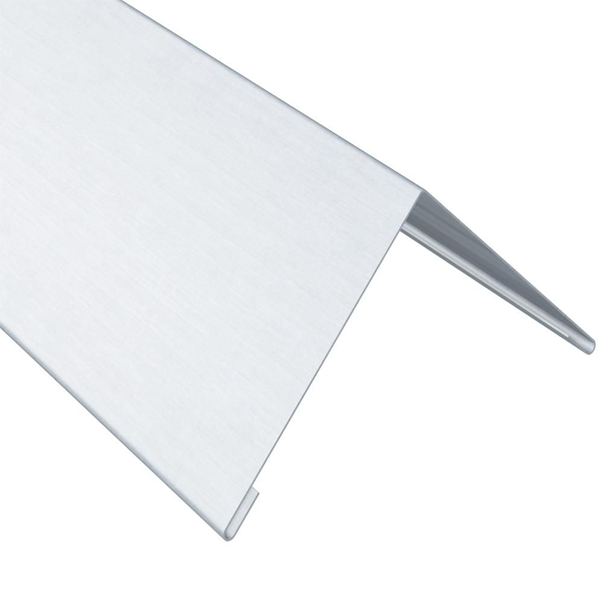 Faîtage simple à 90° en zinc naturel Rheinzink avec pinces - développé de 333 MM - ép. 0.65 MM - 2,00 M