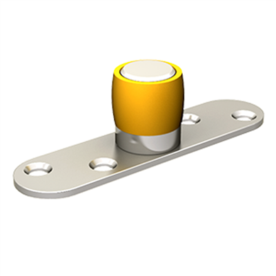 Guide du bas 1099 Mantion olive laiton diamètre 24 mm sur platine à visser