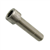 Vis à métaux tête cylindrique six pans creux inox A4 DIN 912 ISO 4762 M8x25 filetage total - boîte de 100