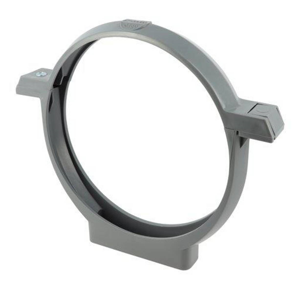 Collier à bride Nicoll pour systèmes d'évacuation des eaux usées - Diamètre 160 mm - Polypropylène - Gris