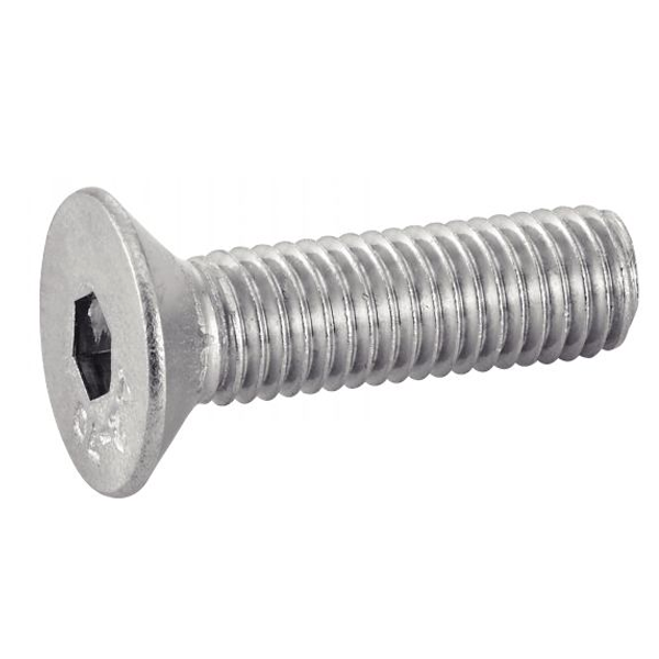 Vis à métaux inox A2 à tête fraisée six pans creux DIN 7991 ISO 10642 M6X25 - boîte de 200
