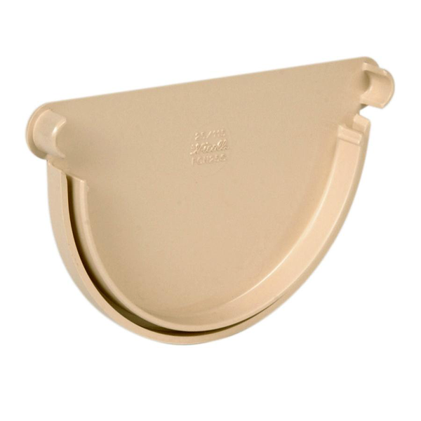 Fond de naissance Nicoll pour gouttière demi-ronde de 25 cm - Longueur 20 mm - Techtan - Sable