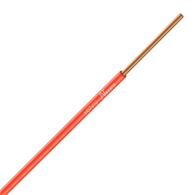 Fil électrique rigide H07VU - pour installations domestiques - section 1.5 mm² - Rouge - 100 m