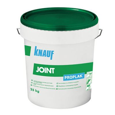 Enduit à joint prêt à l'emploi pour plaques de plâtre - Proplak Joint Knauf - seau de 25 kg