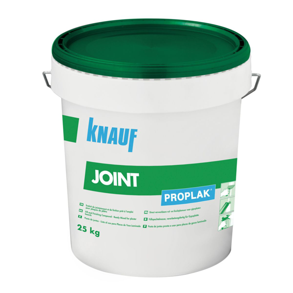 Enduit à joint prêt à l'emploi pour plaques de plâtre - Proplak Joint Knauf - seau de 25 kg